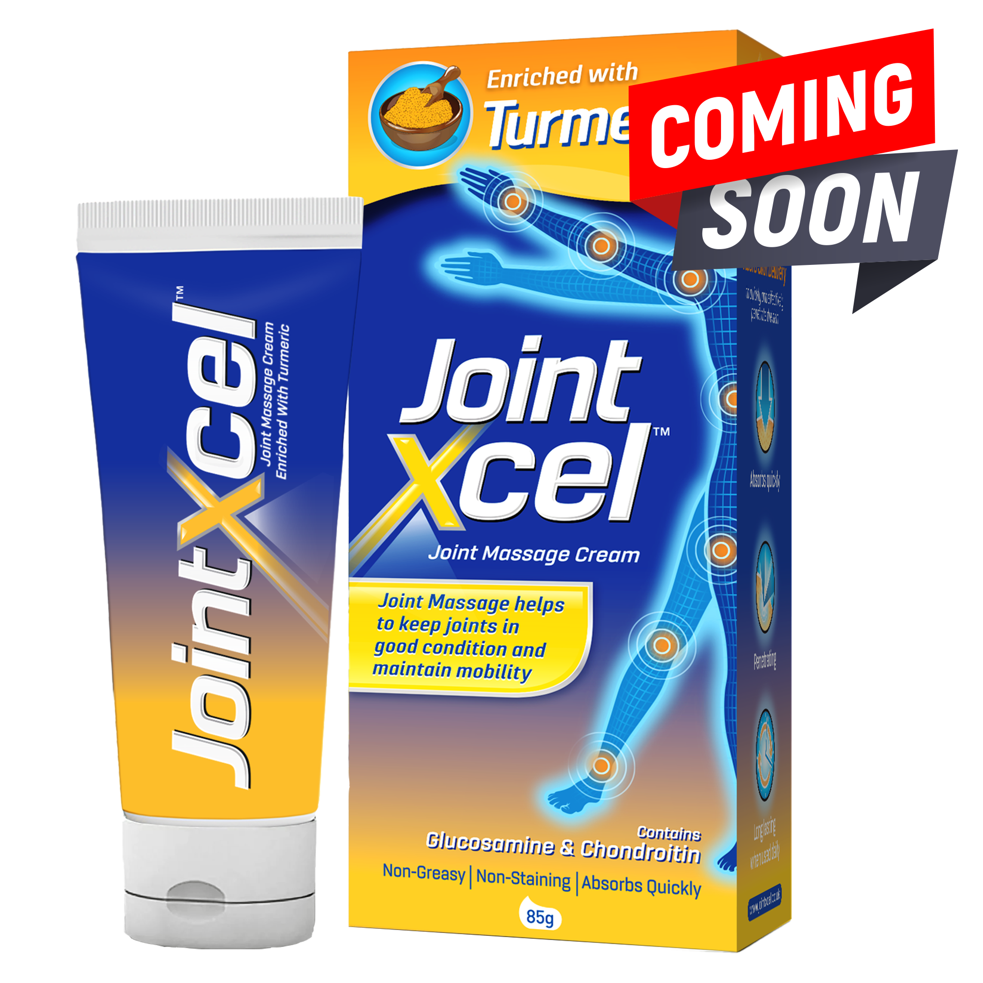 JointXcel® Joint Massage Cream With Turmeric 85g