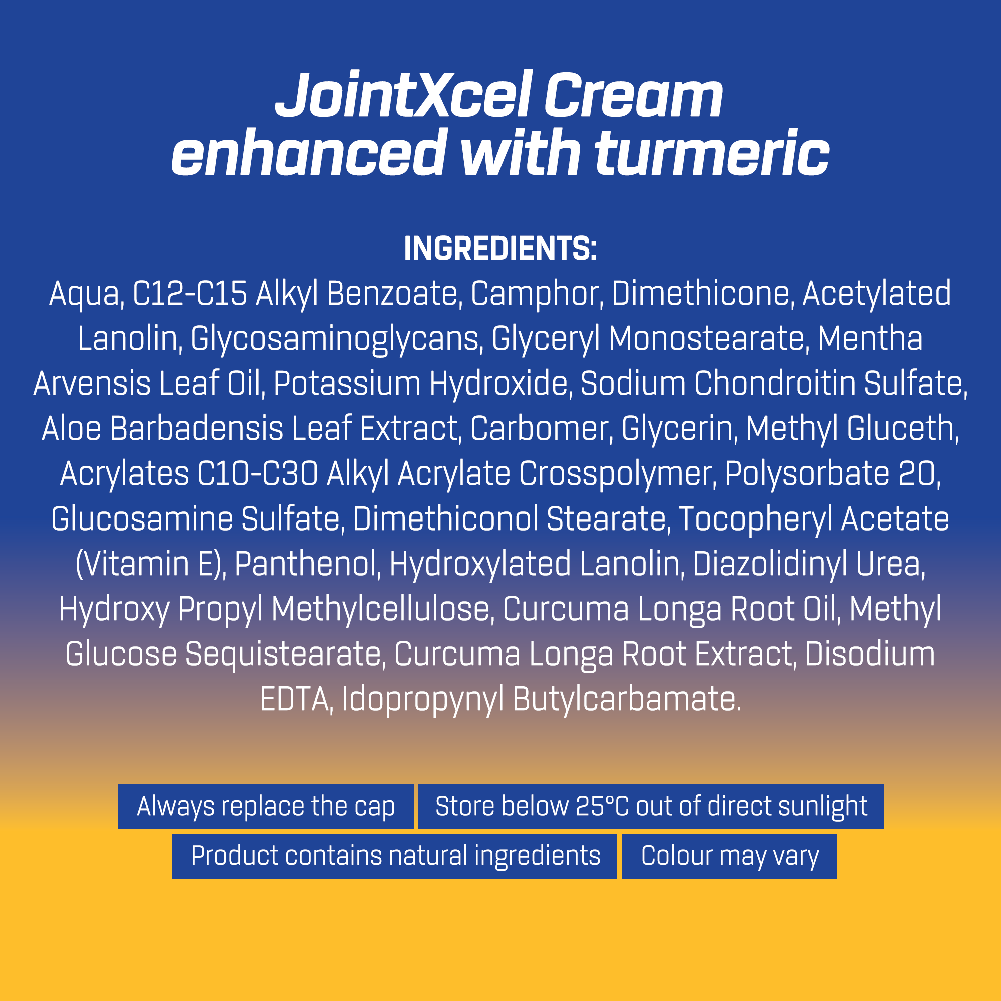 JointXcel® Joint Massage Cream With Turmeric 28g